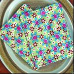 Pot Holders - Bright Floral Fabric - Quilted Pads..