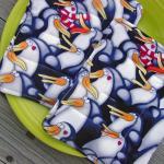 Pot Holders - Penguins - Two Quilted Pads -..